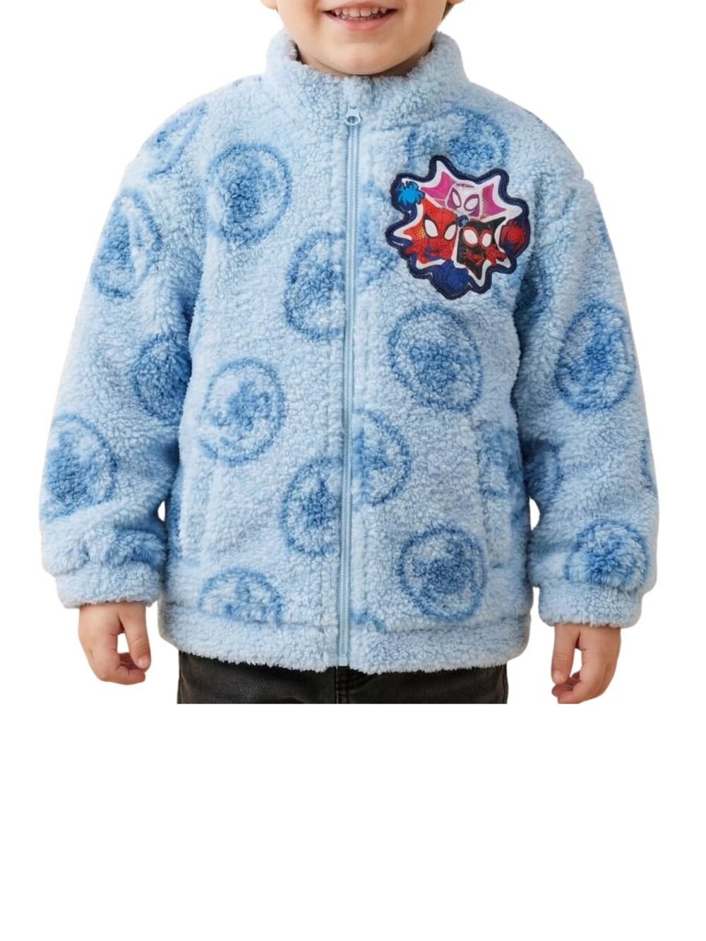 Toddler Boys Spidey and His Amazing Friends Sherpa Jacket Size 2T 3T 5T NWT